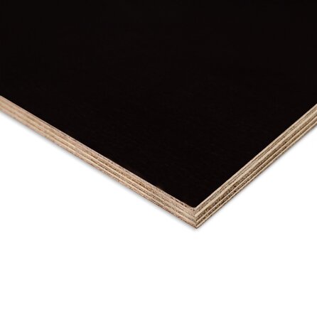 Betonplex hardhout - zwart bruin - 12 mm dik - hardhouten betontriplex plaat