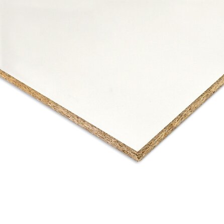 Spaanplaat - wit - 10 mm dik - witte meubelplaat