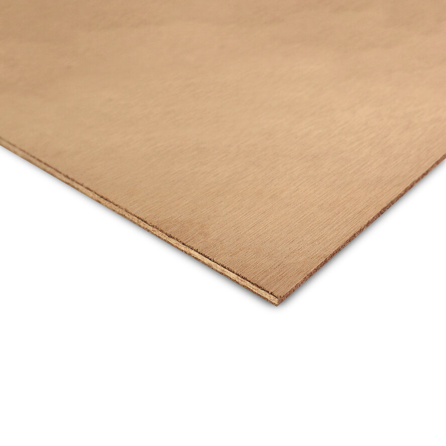 Okoume triplex - 6 mm dik - hardhout multiplex plaat - B/BB Okoume triplex - 6 mm dik - hardhout multiplex plaat - B/BB