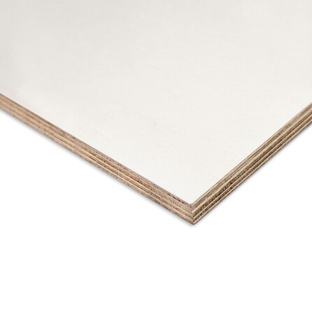 Multiplex hardhout MLH - wit gegrond - 15 mm dik - witte hardhout multiplex plaat - BB/CC - Fortoplex