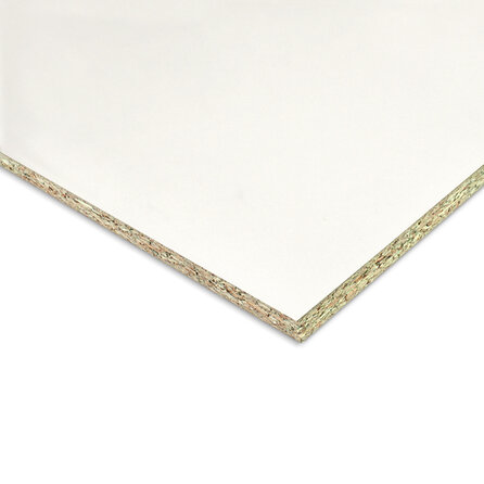 Spaanplaat - wit gegrond - vochtwerend - 10 mm dik - witte spaan plaat V313