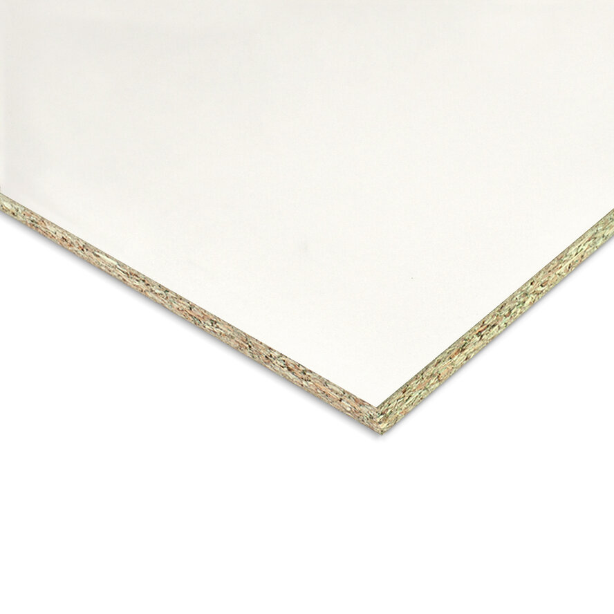 Vochtwerend wit spaanplaat - 10 mm dik - spaanplaten V313 - wit gegrond Vochtwerend wit spaanplaat - 10 mm dik - spaanplaten V313 - wit gegrond