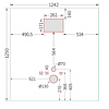 Spaanplaat toiletplaat - vochtwerend - 18 mm dik - spaan plaat V313