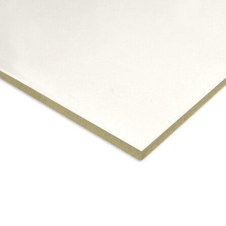 MDF plaat - wit gegrond - vochtwerend - 9 mm dik - witte plaat MDF V313