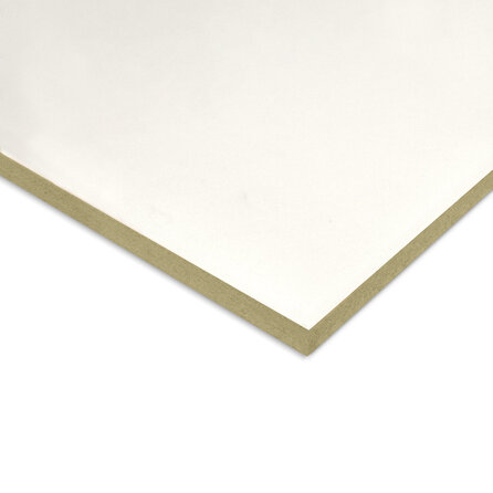 MDF plaat - wit gegrond - vochtwerend - 12 mm dik - witte plaat MDF V313