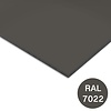 Trespa plaat - eenzijdig donkergrijs (RAL 7022) - 6 mm dik - donkergrijze HPL plaat - Trespa Izeon - garantieplaat 10 jaar