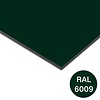 Trespa plaat - tweezijdig donkergroen (RAL 6009) - 6 mm dik - groene HPL plaat - Trespa Izeon - garantieplaat 10 jaar