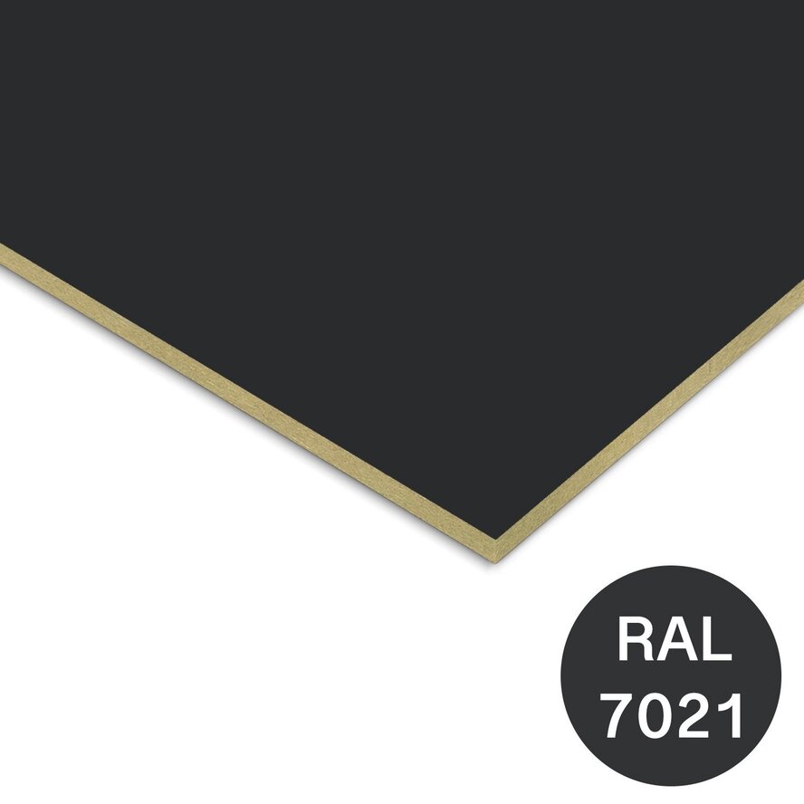 Zwartgrijs Rockpanel - RAL 7021 - 6 mm dik - gevelplaat brandwerend - Rockpanel Uni - garantieplaat 10 jaar Zwartgrijs Rockpanel - RAL 7021 - 6 mm dik - gevelplaat brandwerend - Rockpanel Uni - garantieplaat 10 jaar