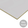 Rockpanel uni - lichtgrijs (RAL 7035) - 6 mm dik - lichtgrijze brandwerende gevelplaat - garantieplaat 10 jaar