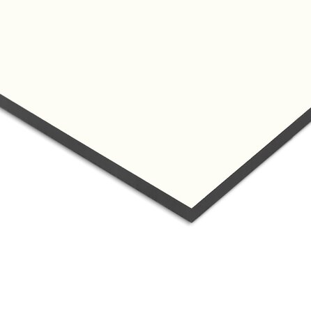 Trespa plaat - eenzijdig gebroken wit (A03.0.0) - 10 mm dik - witte HPL plaat - Trespa Meteon - garantieplaat 10 jaar