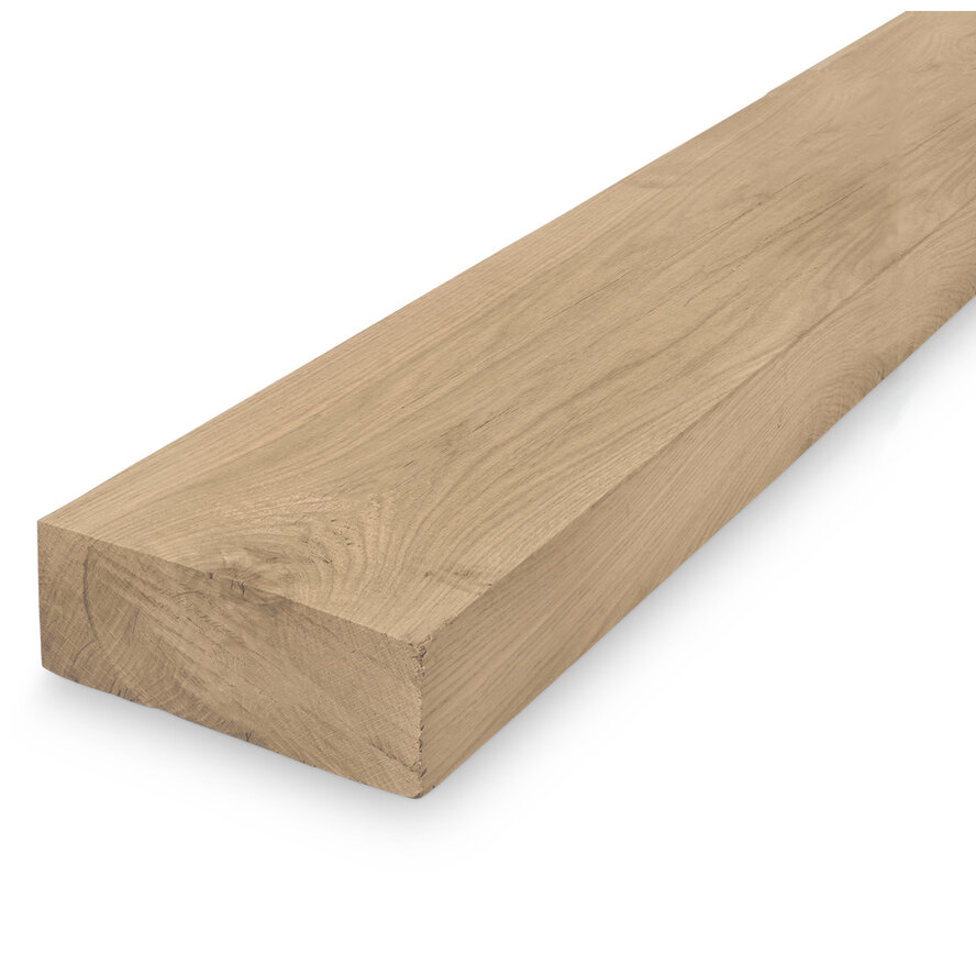 Eiken balk - 65x190 mm - geschaafd - balk voor buiten - eikenhout AD 20-25% Eiken balk - 65x190 mm - geschaafd - balk voor buiten - eikenhout AD 20-25%