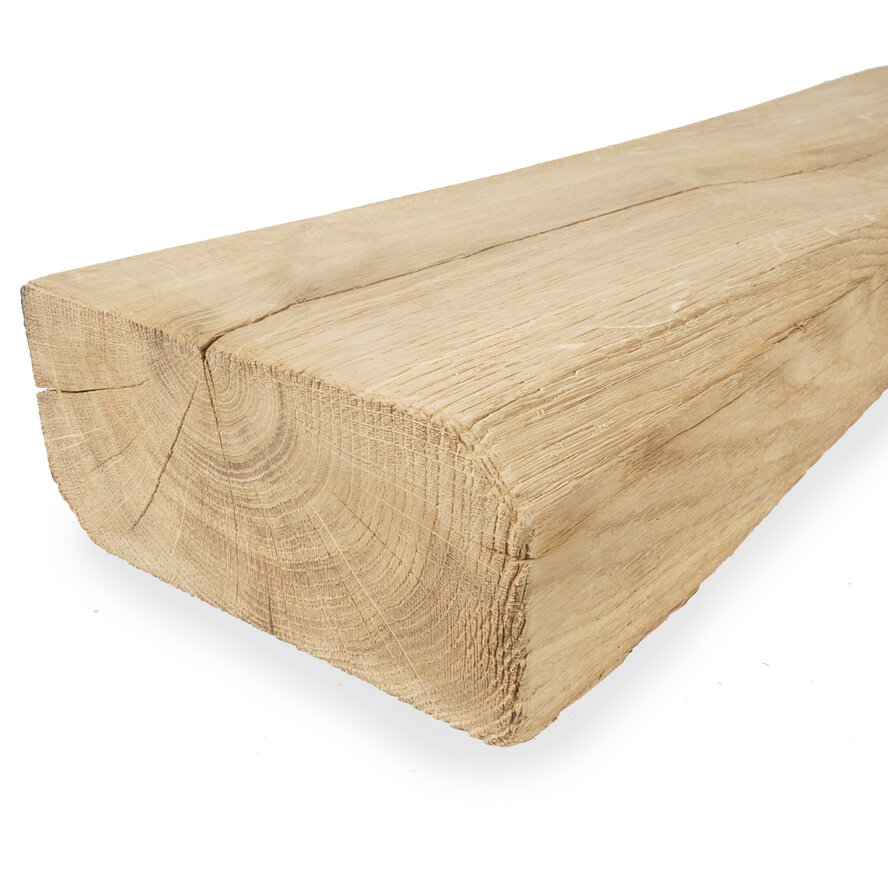 Oude eiken balk - 65x240 mm - geborsteld - balk voor buiten - verouderd eikenhout AD 20-25% Oude eiken balk - 65x240 mm - geborsteld - balk voor buiten - verouderd eikenhout AD 20-25%