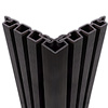 Composiet hoekprofiel - zwart - 67x67 mm - hoek afwerkprofiel houtcomposiet