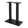 Gietijzeren statafel onderstel DUO vierkant zwart - op voet - 8x8 cm - 108 cm hoog - 40x70 cm (voet)plaatafmeting - Zwart gecoat (fijnstructuur) Gietijzeren statafel onderstel DUO vierkant zwart - op voet - 8x8 cm - 108 cm hoog - 40x70 cm (voet)plaatafmeting - Zwart gecoat (fijnstructuur)