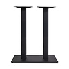 Gietijzeren statafel onderstel DUO vierkant zwart - op voet - 8x8 cm - 108 cm hoog - 40x70 cm (voet)plaatafmeting - Zwart gecoat (fijnstructuur) Gietijzeren statafel onderstel DUO vierkant zwart - op voet - 8x8 cm - 108 cm hoog - 40x70 cm (voet)plaatafmeting - Zwart gecoat (fijnstructuur)