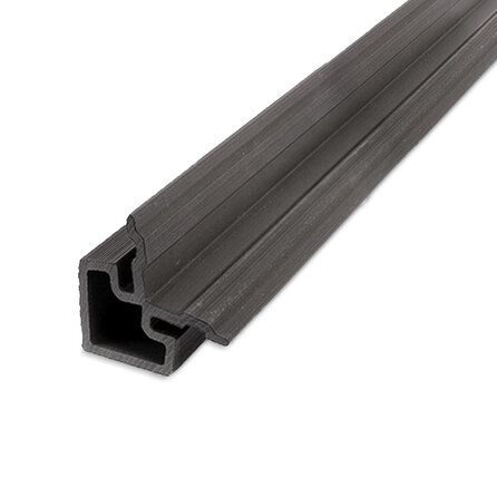 Composiet hoekprofiel - antraciet - 67x67 mm - hoek afwerkprofiel houtcomposiet
