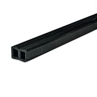 Composiet onderligger (hol) - 30x50 mm - zwart