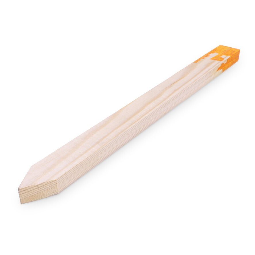 Vuren hei piketpaaltje - 22x33 mm - fijnbezaagd / ruw - heipiket paal - vurenhout KD 18-20 Vuren hei piketpaaltje - 22x33 mm - fijnbezaagd / ruw - heipiket paal - vurenhout KD 18-20
