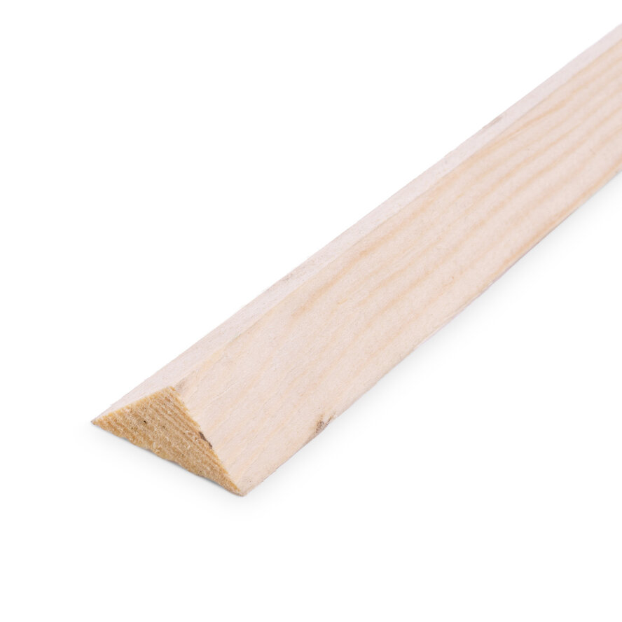 Vuren betondriehoek - 73x73 mm - geschaafd - beton driehoek lat - vurenhout KD 18-20% Vuren betondriehoek - 73x73 mm - geschaafd - beton driehoek lat - vurenhout KD 18-20%