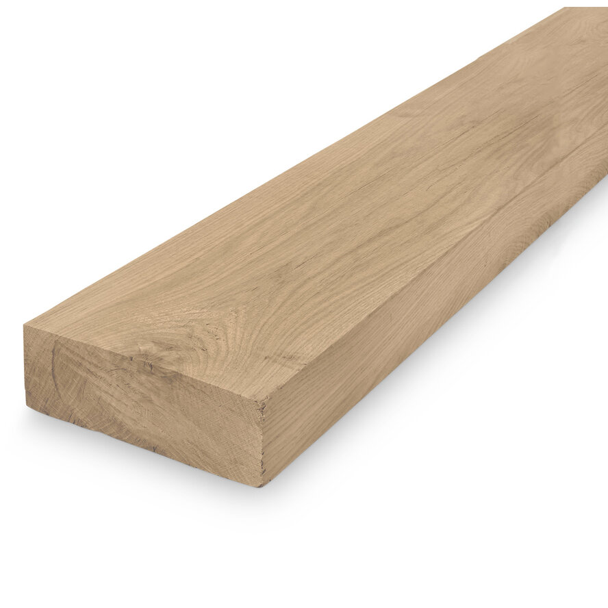 Eiken balk - 40x190 mm - geschaafd - balk voor buiten - eikenhout AD 20-25% Eiken balk - 40x190 mm - geschaafd - balk voor buiten - eikenhout AD 20-25%