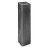 Beton poer 10x10 cm - antraciet - 60 cm hoog - M16 - kleine facetrand Beton poer 10x10 cm - antraciet - 60 cm hoog - M16 - kleine facetrand