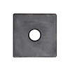 Beton poer laag model met doorlopend gat - 14x14 cm - antraciet - 20 cm hoog - kleine facetrand Beton poer laag model met doorlopend gat - 14x14 cm - antraciet - 20 cm hoog - kleine facetrand