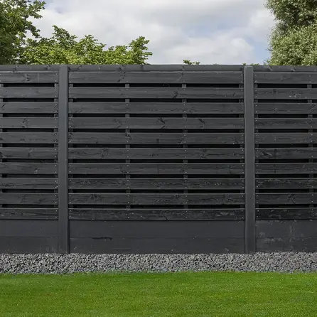 Zwart gebeitst vuren plank - 16x140 mm - geschaafd - plank voor buiten - zwart vurenhout KD 18-20%