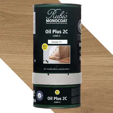 Rubio Monocoat olie - in kleur - 1,3 liter - 2 componenten (A+B) - geschikt voor binnen