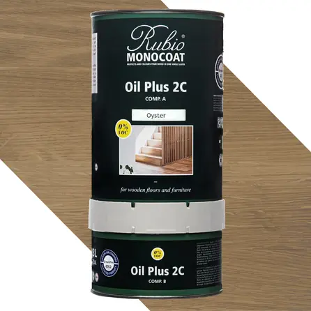 Rubio Monocoat olie - in kleur - 1,3 liter - 2 componenten (A+B) - geschikt voor binnen