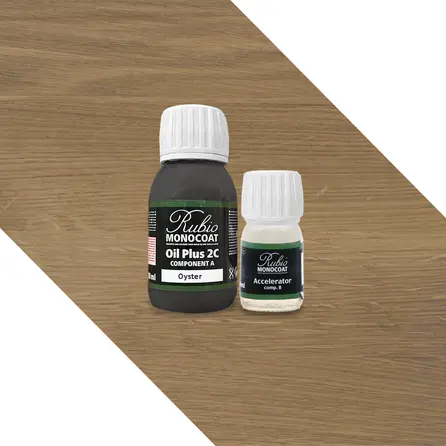 Rubio Monocoat olie - in kleur - 0,13 liter - 2 componenten (A+B) - geschikt voor binnen