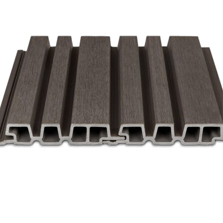 Composiet barcode profiel (hol) - antraciet look - 33x195 mm - barcodeprofiel - houtcomposiet