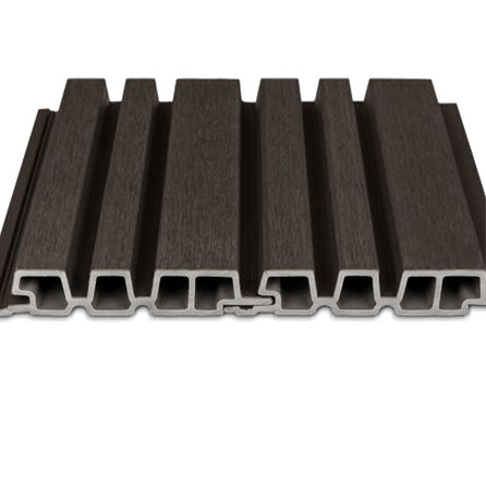 Composiet barcode profiel (hol) - zwart ebben look - 33x195 mm - barcodeprofiel - houtcomposiet