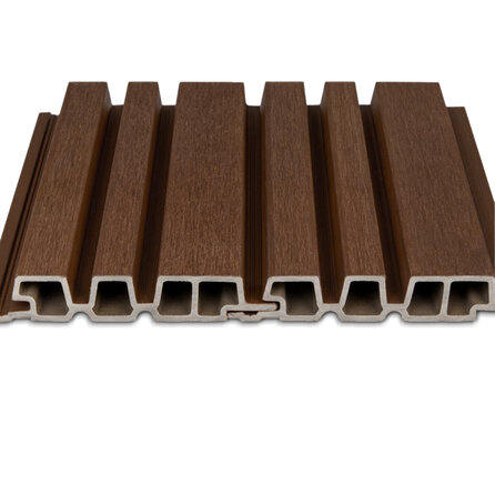 Composiet barcode profiel (hol) - ipé look - 33x195 mm - barcodeprofiel - houtcomposiet