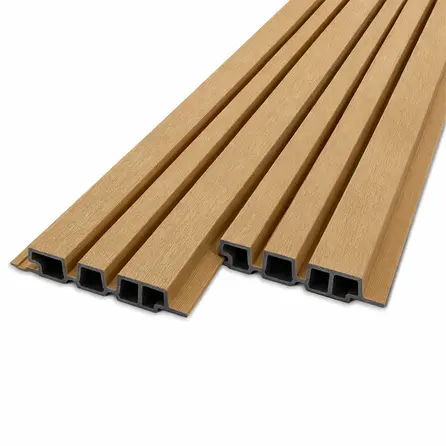 Composiet barcode profiel (hol) - cedar look - 33x195 mm - barcodeprofiel - houtcomposiet