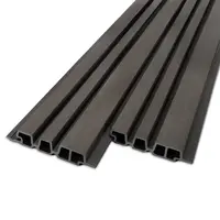 Composiet barcode profiel (hol) - antraciet look - 33x165 mm
