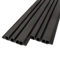Composiet barcode profiel (hol) - zwart ebben look - 33x165 mm