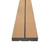Composiet vlonderplank - cedar look - 22x146 mm - geborsteld (optiek) - gegroefde terrasplank met blinde bevestiging - houtcomposiet