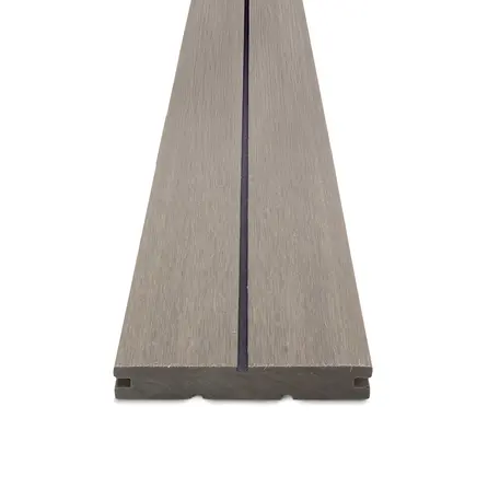 Composiet vlonderplank - vergrijsd hout look - 22x146 mm - geborsteld (optiek) - gegroefde terrasplank met blinde bevestiging - houtcomposiet