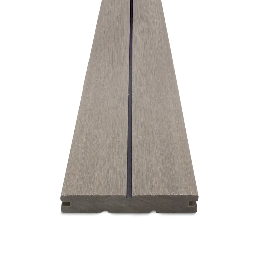Composiet vlonderplank - vergrijsd hout look - 22x146 mm - gegroefde terrasplank met blinde bevestiging - houtcomposiet Composiet vlonderplank - vergrijsd hout look - 22x146 mm - gegroefde terrasplank met blinde bevestiging - houtcomposiet