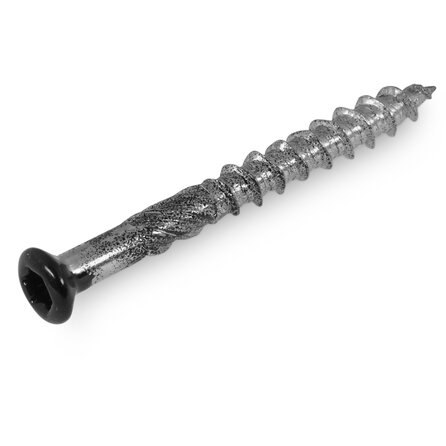 Gevelschroeven - Potdekselschroeven RVS zwart - 5 mm - zwart gecoate lenskop - gehard RVS - torx 25 - RVS rabatschroeven - grove spoed - met snijpunt - 200 stuks - diverse lengtes