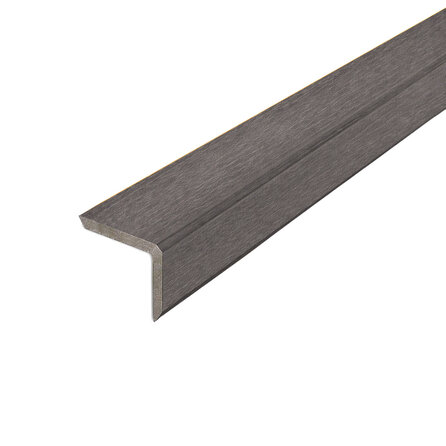 Composiet hoekprofiel - antraciet look - 41x50 mm - hoek afwerkprofiel houtcomposiet