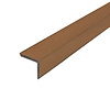Composiet hoekprofiel - teak look - 41x50 mm - hoek afwerkprofiel houtcomposiet