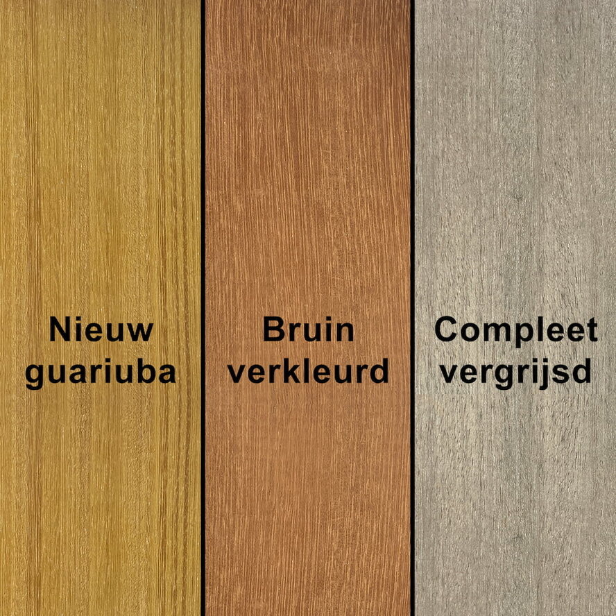 Guariuba plank - 21x145 mm - geschaafd - plank voor buiten - guariuba hardhout KD 18-20% Guariuba plank - 21x145 mm - geschaafd - plank voor buiten - guariuba hardhout KD 18-20%
