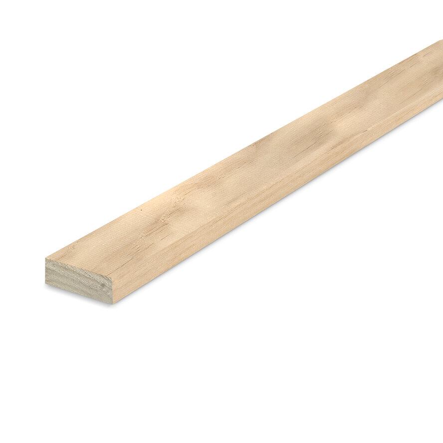 Accoya lat - 21x43 mm - geschaafd - houten lat voor voor buiten - accoyahout MC <5% Accoya lat - 21x43 mm - geschaafd - houten lat voor voor buiten - accoyahout MC <5%