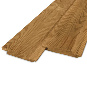 Thermo vuren enkel blokprofiel (mes en groef) - 21x160 mm - geschaafd - KD Thermo vuren enkel blokprofiel (mes en groef) - 21x160 mm - geschaafd - KD