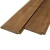 Thermo fraké vellingdeel (blinde bevestiging) - 21x120 mm - geschaafd - mes en groef plank - thermisch gemodificeerd frake hout KD 8-12%