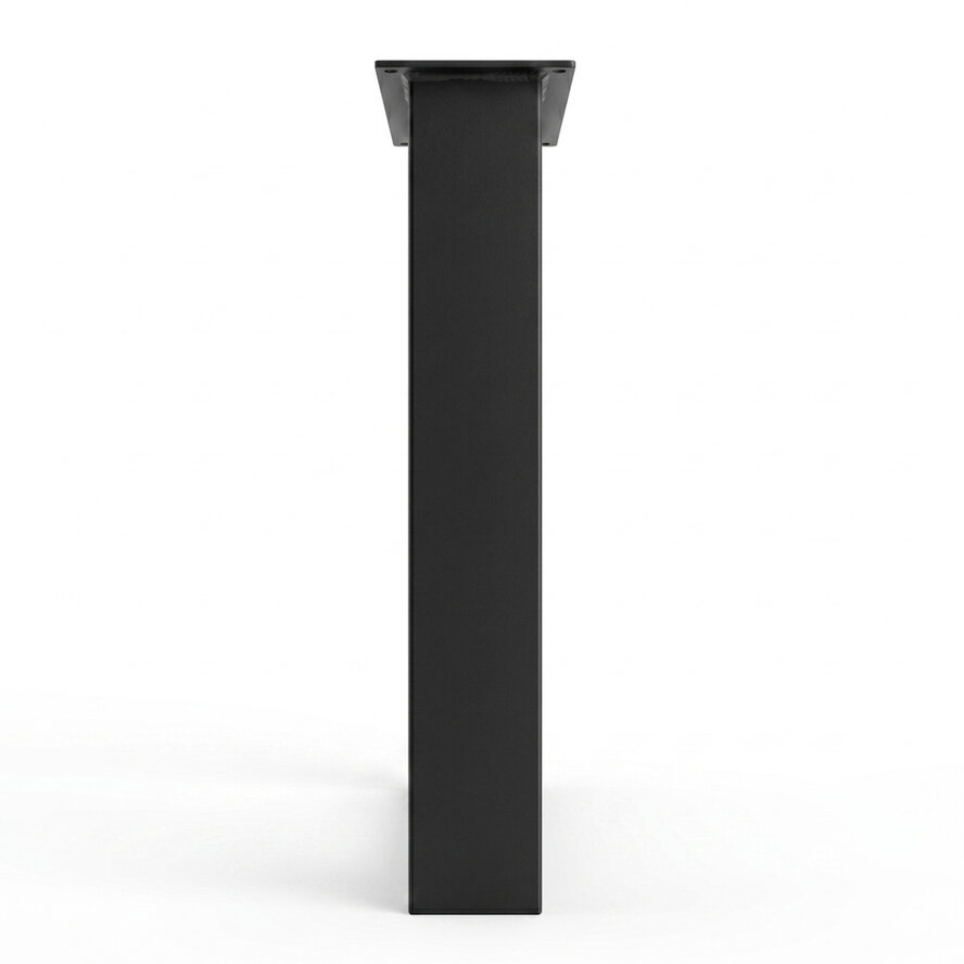 Zwarte stalen U-poten (set) - voor buiten - verzinkt & gecoat metaal - 4x10 cm - hoogte: 72 cm - breedte (montageplaat): 76 cm - U-tuintafel poot Zwarte stalen U-poten (set) - voor buiten - verzinkt & gecoat metaal - 4x10 cm - hoogte: 72 cm - breedte (montageplaat): 76 cm - U-tuintafel poot