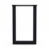 Zwarte stalen U-poten (set) - voor buiten - verzinkt & gecoat metaal - 8x8 cm - hoogte: 100 cm - breedte (montageplaat): 60 cm - U-statafelpoot voor buiten Zwarte stalen U-poten (set) - voor buiten - verzinkt & gecoat metaal - 8x8 cm - hoogte: 100 cm - breedte (montageplaat): 60 cm - U-statafelpoot voor buiten