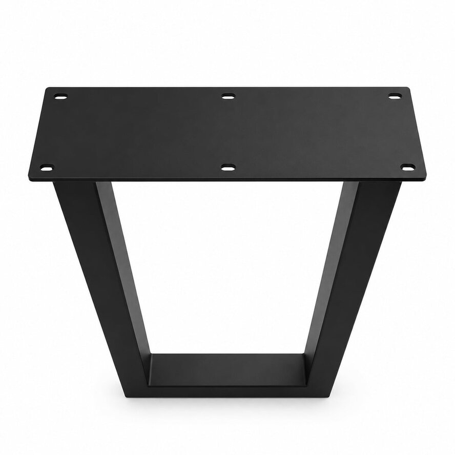 Zwarte stalen U-poten (set) - voor buiten - verzinkt & gecoat metaal - 8x8 cm - hoogte: 100 cm - breedte (montageplaat): 60 cm - U-statafelpoot voor buiten Zwarte stalen U-poten (set) - voor buiten - verzinkt & gecoat metaal - 8x8 cm - hoogte: 100 cm - breedte (montageplaat): 60 cm - U-statafelpoot voor buiten