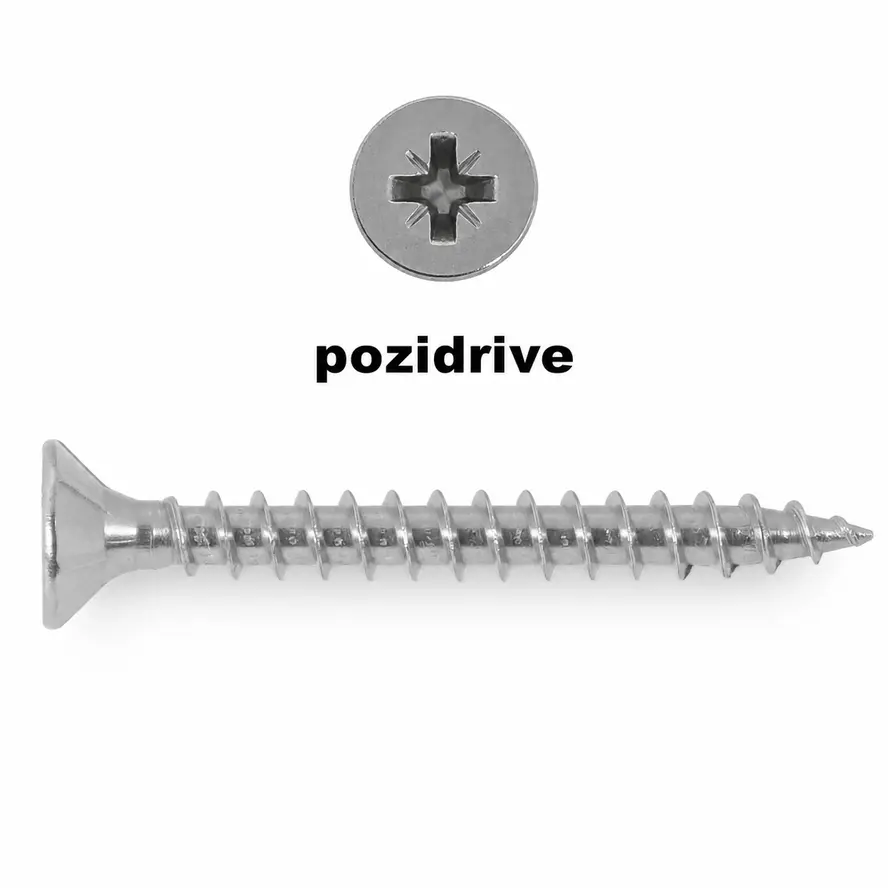 Universele houtschroeven RVS - 5 mm - RVS 304 - pozidrive (PZ) - schroeven voor hardhout en tuinhout - met snijpunt - 200 stuks Universele houtschroeven RVS - 5 mm - RVS 304 - pozidrive (PZ) - schroeven voor hardhout en tuinhout - met snijpunt - 200 stuks